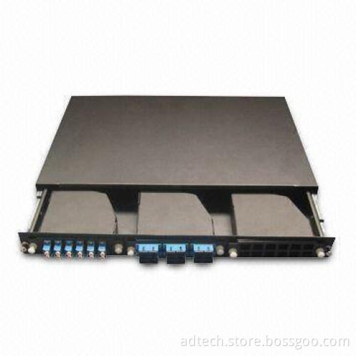 MPO MTP Patch Panel, Four Cable Entrance at Rear and Three Parts at Front Panel